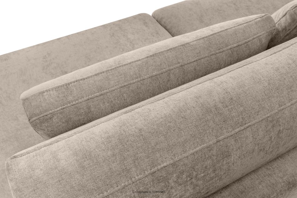 VERUS Pohodlná rohová pohovka do obývacej izby tkaná látka pravá strana svetlo béžová svetlo béžová - obrázok 7