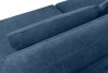 VERUS Pohodlná rohová sedačka z tkanej látky pravá strana tmavomodrá námornícka modrá - obrázok 8