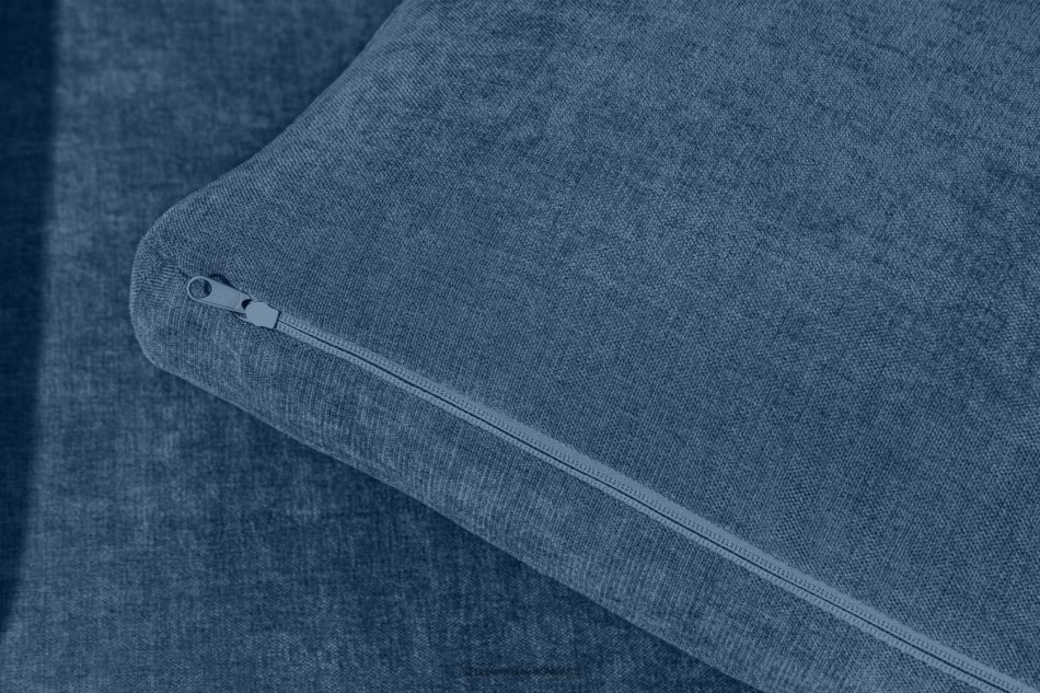 VERUS Pohodlná rohová sedačka z tkanej látky pravá strana tmavomodrá námornícka modrá - obrázok 9