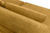 VERUS Veľká rohová sedačka z tkanej látky ľavá žltá žltá - obrázok 8