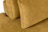 VERUS Veľká rohová sedačka z tkanej látky ľavá žltá žltá - obrázok 9
