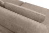 VERUS Veľká pohodlná rohová sedačka do obývacej izby tkaná látka ľavostranná béžová béžová - obrázok 8
