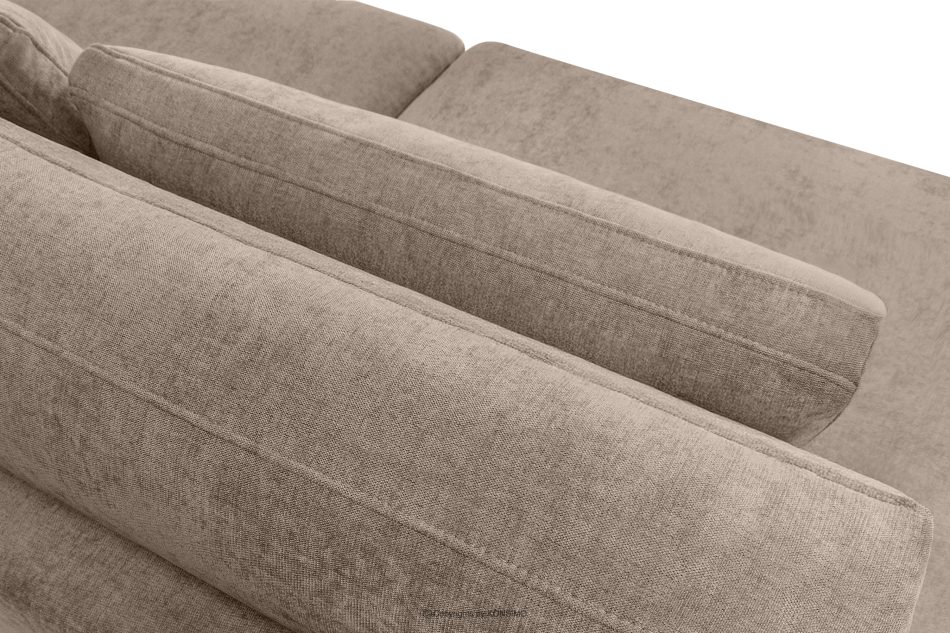 VERUS Veľká pohodlná rohová sedačka do obývacej izby tkaná látka ľavostranná béžová béžová - obrázok 7