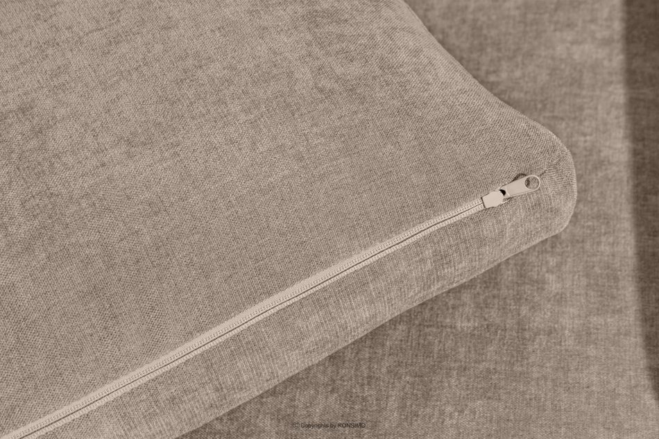 VERUS Veľká pohodlná rohová sedačka do obývacej izby tkaná látka ľavostranná béžová béžová - obrázok 9