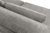 VERUS Veľká rohová pohovka do obývacej izby z tkanej látky ľavá svetlo sivá svetlo sivá - obrázok 8