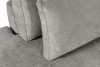 VERUS Veľká rohová pohovka do obývacej izby z tkanej látky ľavá svetlo sivá svetlo sivá - obrázok 9