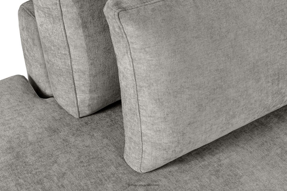 VERUS Veľká rohová pohovka do obývacej izby z tkanej látky ľavá svetlo sivá svetlo sivá - obrázok 8