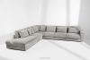 VERUS Veľká rohová pohovka do obývacej izby z tkanej látky ľavá svetlo sivá svetlo sivá - obrázok 19
