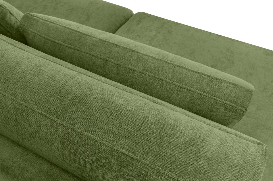 VERUS Veľká rohová pohovka do obývacej izby z tkanej látky ľavá zelená zelená - obrázok 7