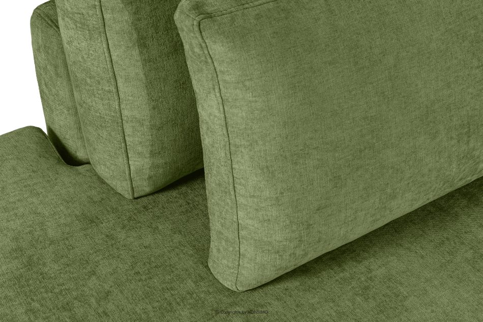 VERUS Veľká rohová pohovka do obývacej izby z tkanej látky ľavá zelená zelená - obrázok 8