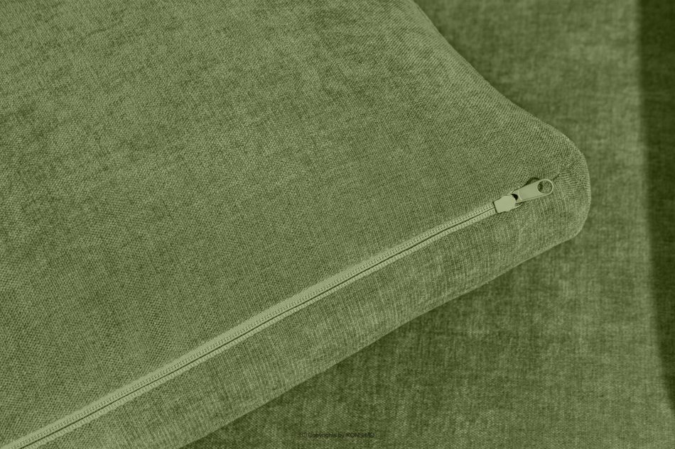 VERUS Veľká rohová pohovka do obývacej izby z tkanej látky ľavá zelená zelená - obrázok 9