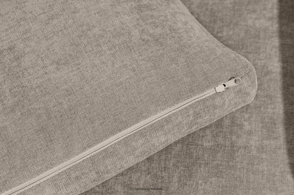 VERUS Veľká pohodlná rohová pohovka do obývacej izby tkaná látka ľavá strana šedo-béžová sivobéžová - obrázok 9