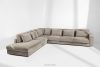 VERUS Veľká pohodlná rohová pohovka do obývacej izby tkaná látka ľavá strana šedo-béžová sivobéžová - obrázok 19