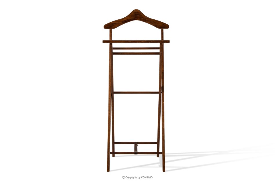 AGLAS Hnedý vešiak na odevy z bukového dreva hnedá - obrázok 2