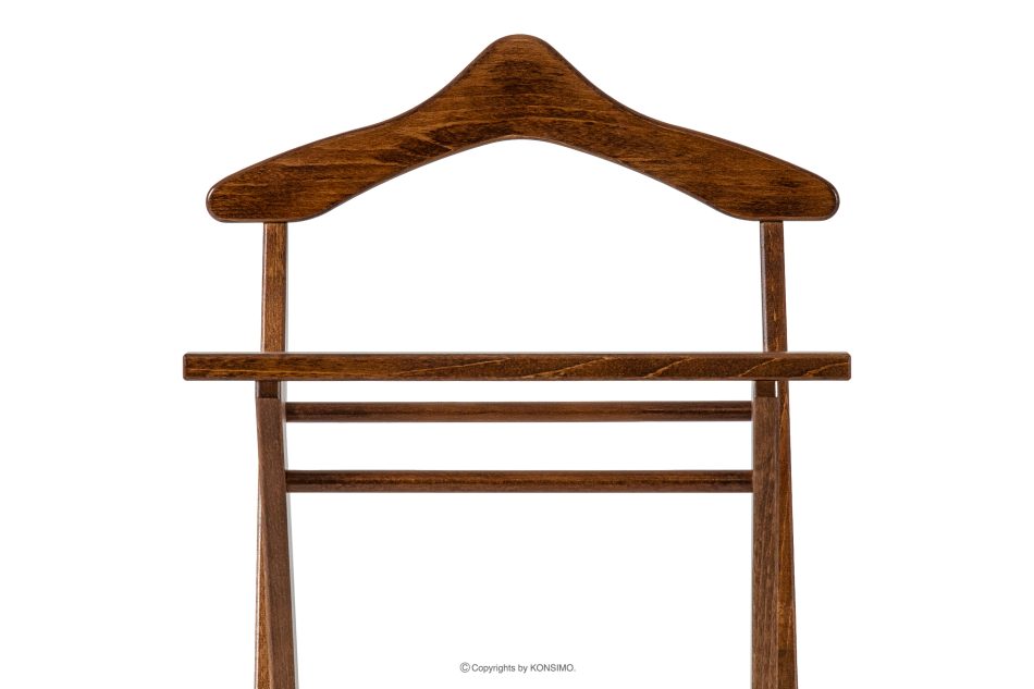 AGLAS Hnedý vešiak na odevy z bukového dreva hnedá - obrázok 4