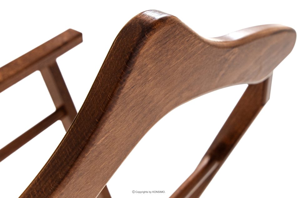 AGLAS Hnedý vešiak na odevy z bukového dreva hnedá - obrázok 5