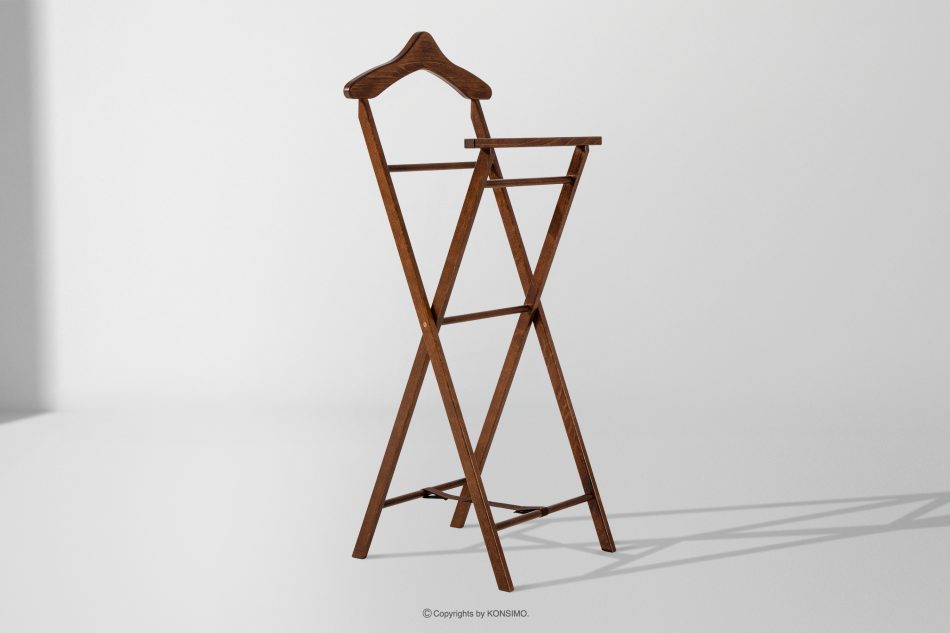 AGLAS Hnedý vešiak na odevy z bukového dreva hnedá - obrázok 8