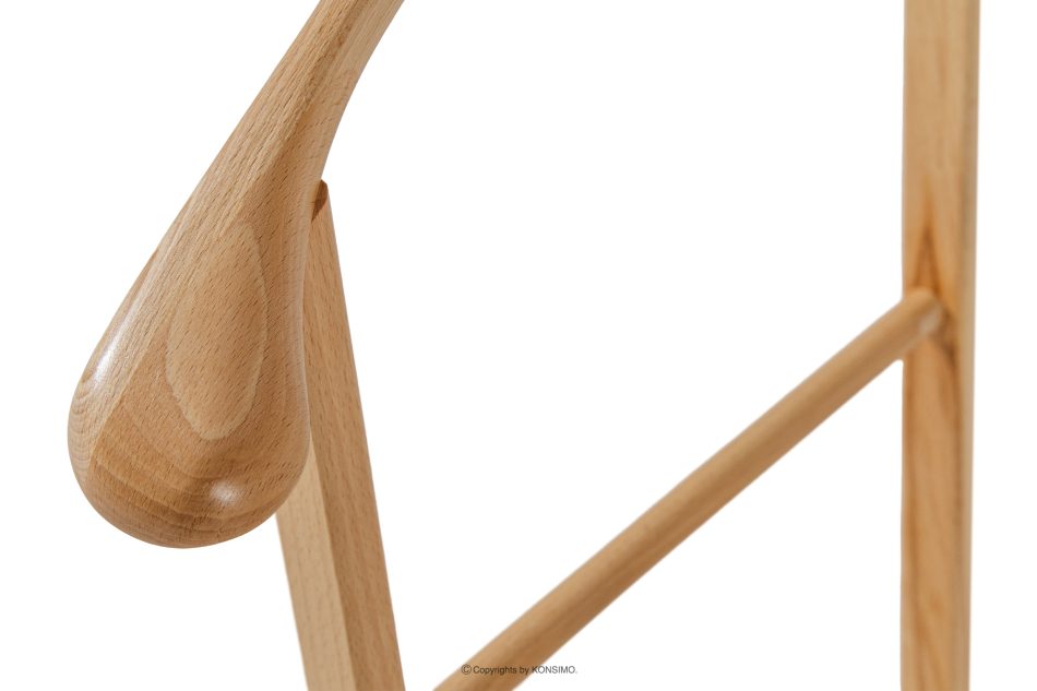 AGLAS Stojan na odevy z bukového dreva prírodná - obrázok 3