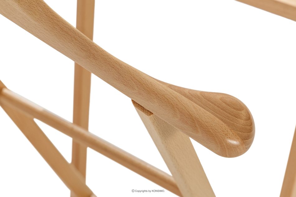 AGLAS Stojan na odevy z bukového dreva prírodná - obrázok 5