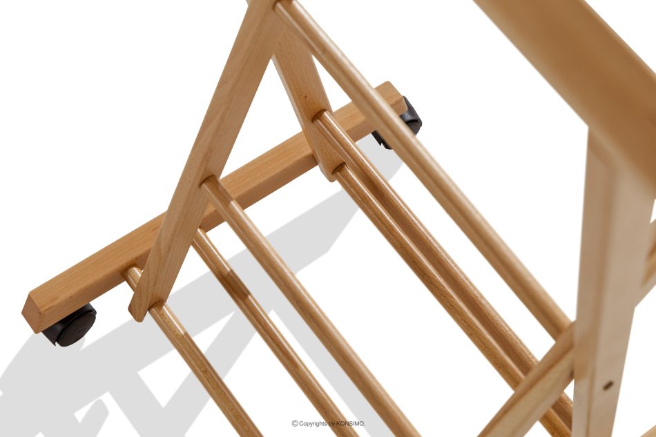 AGLAS Stojan na odevy z bukového dreva prírodná - obrázok 6