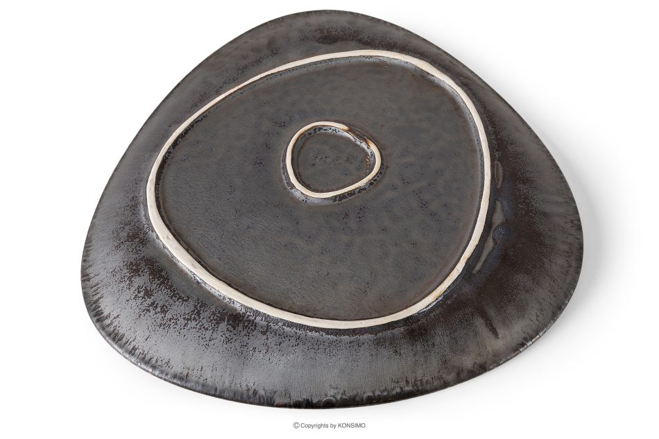 PRIMA Plochý servírovací tanier ručne glazovaný svetlo béžový svetlo béžová - obrázok 3