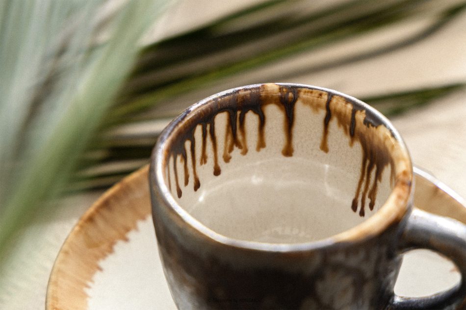 PRIMA Ručne glazovaná svetlo béžová šálka na espresso svetlo béžová - obrázok 7