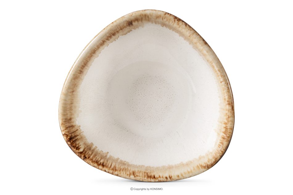 PRIMA Ručne glazovaná keramická misa 6 ks svetlo béžová svetlo béžová - obrázok 5