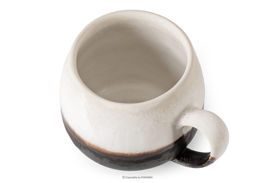 PRIMA Ručne glazovaný keramický hrnček 6 ks svetlo béžová svetlo béžová - obrázok 3