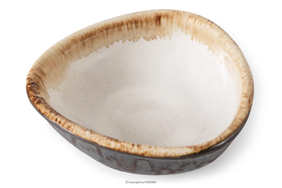 PRIMA Ručne glazovaná sada na raňajky pre 6 osôb (18 ks) svetlo béžová svetlo béžová - obrázok 4