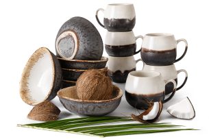 PRIMA, https://konsimo.sk/kolekcie/prima/ Ručne glazovaná sada na raňajky pre 6 osôb (12 ks) svetlo béžová svetlo béžová - obrázok