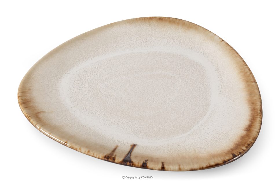 PRIMA Ručne glazovaná keramická večera a káva pre 6 osôb (36 ks) svetlo béžová svetlo béžová - obrázok 4