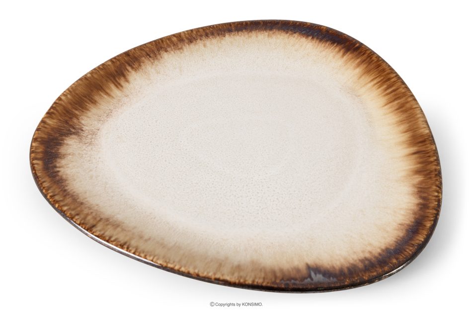 PRIMA Ručne glazovaná keramická večera raňajky a káva pre 6 osôb (48 ks) svetlo béžová svetlo béžová - obrázok 2