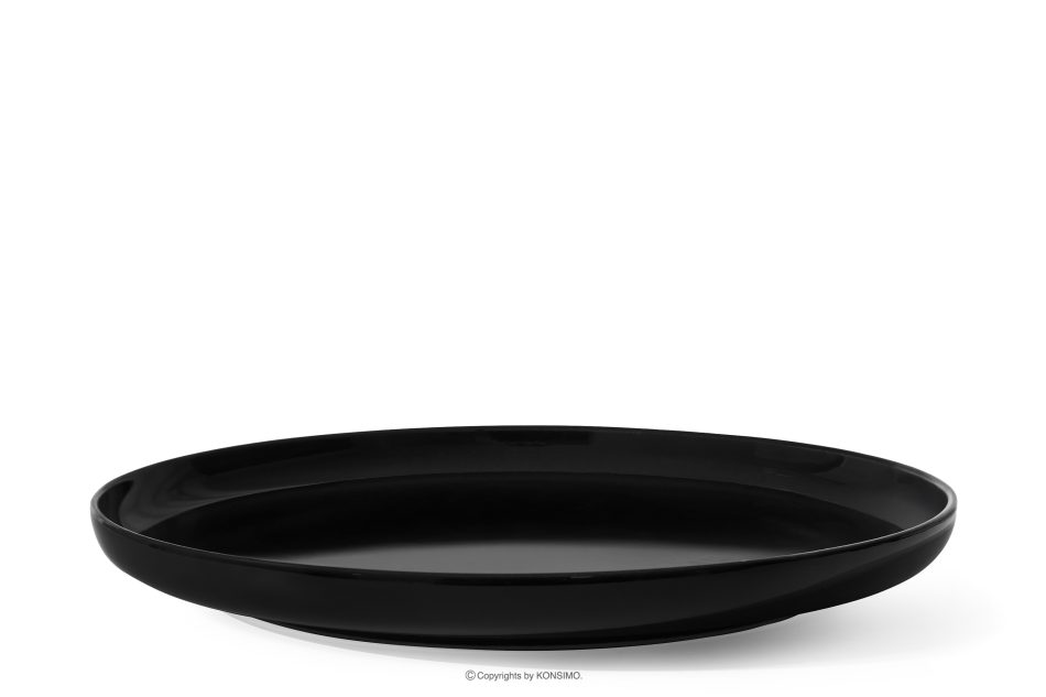 VICTO Dezertný tanier lesklý čierny lesklá čierna - obrázok 0
