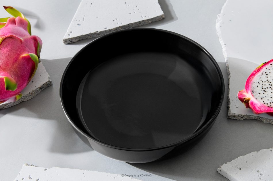 VICTO Jedálenská súprava lesklá čierna 6 os (18 ks) lesklá čierna - obrázok 10