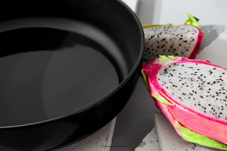 VICTO Hlboký tanier lesklý čierny 6ks. lesklá čierna - obrázok 7