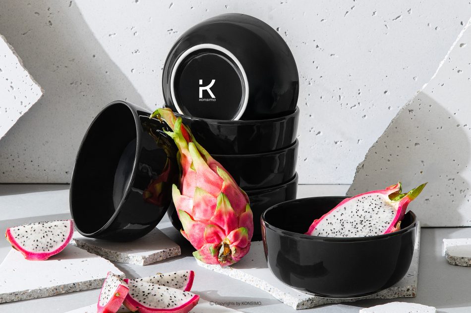 VICTO Misa lesklá čierna 6ks. lesklá čierna - obrázok 1