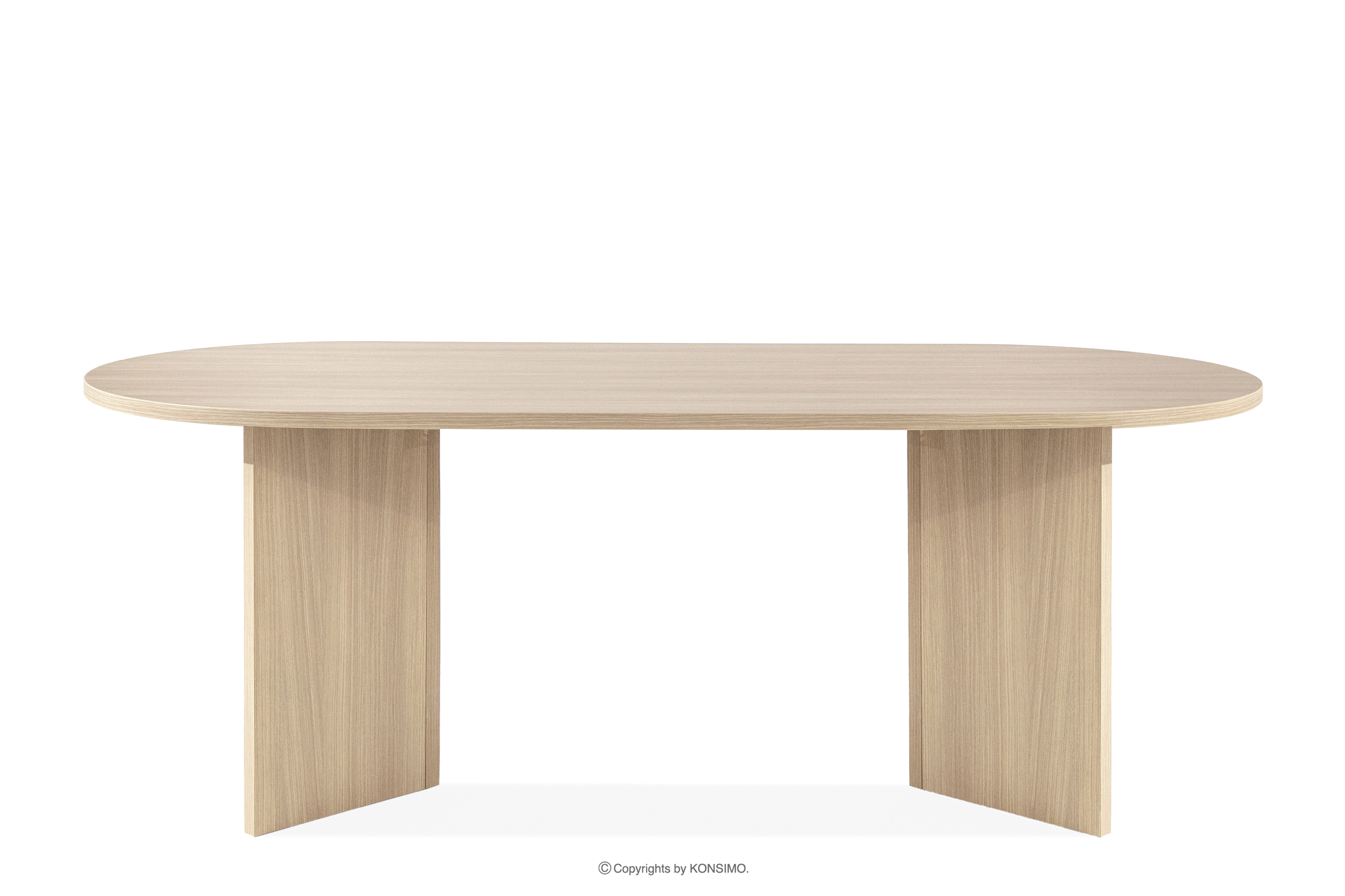 Jedálenský stôl v modernom štýle svetlý dub