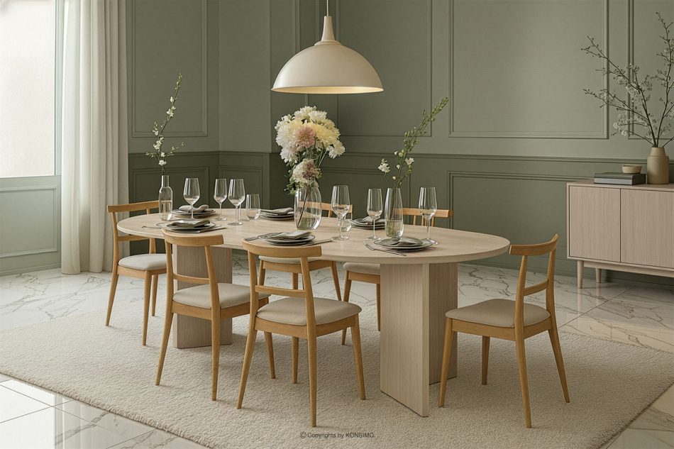 FABER Jedálenský stôl v modernom štýle svetlý dub svetlý dub - obrázok 11