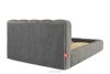 MERIDE Čalúnená posteľ 160 cm s tmavosivým prešívaním tmavo šedá - obrázok 6
