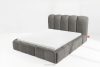 MERIDE Čalúnená posteľ 160 cm s tmavosivým prešívaním tmavo šedá - obrázok 14