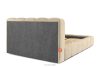 MERIDE Čalúnená posteľ 160 cm v štýle Japandi s béžovým prešívaním béžová - obrázok 6