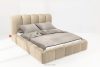 MERIDE Čalúnená posteľ 160 cm v štýle Japandi s béžovým prešívaním béžová - obrázok 2