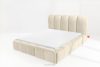 MERIDE Čalúnená posteľ 160 cm v štýle Japandi s ecru prešívaním ekru - obrázok 14