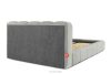 MERIDE Čalúnená posteľ 180 cm so svetlosivým prešívaním svetlo šedá - obrázok 6