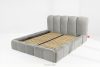 MERIDE Čalúnená posteľ 180 cm so svetlosivým prešívaním svetlo šedá - obrázok 13
