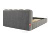 MERIDE Čalúnená posteľ 180 cm s tmavosivým prešívaním tmavo šedá - obrázok 6