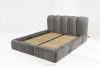 MERIDE Čalúnená posteľ 180 cm s tmavosivým prešívaním tmavo šedá - obrázok 13