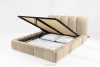 MERIDE Čalúnená posteľ 180 cm v štýle Japandi s béžovým prešívaním béžová - obrázok 12