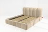 MERIDE Čalúnená posteľ 180 cm v štýle Japandi s béžovým prešívaním béžová - obrázok 13