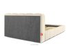 MERIDE Čalúnená posteľ 180 cm v štýle Japandi s ecru prešívaním ekru - obrázok 6